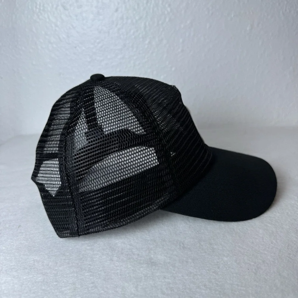 Zyia Active Hat Unisex One Size Black Mesh Back SnapBack Cap Adjustable Athletic